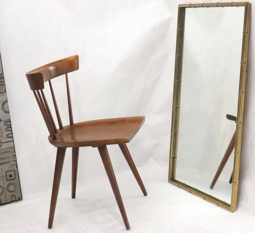 Faux Brass Bamboo Frame Rectangular Mirror