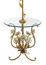 Decorative Gilt Metal Floor Side Table Lamp