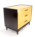 Two-Tone, Mid-Century Modern Bachelor Chest Dresser with Three Drawers