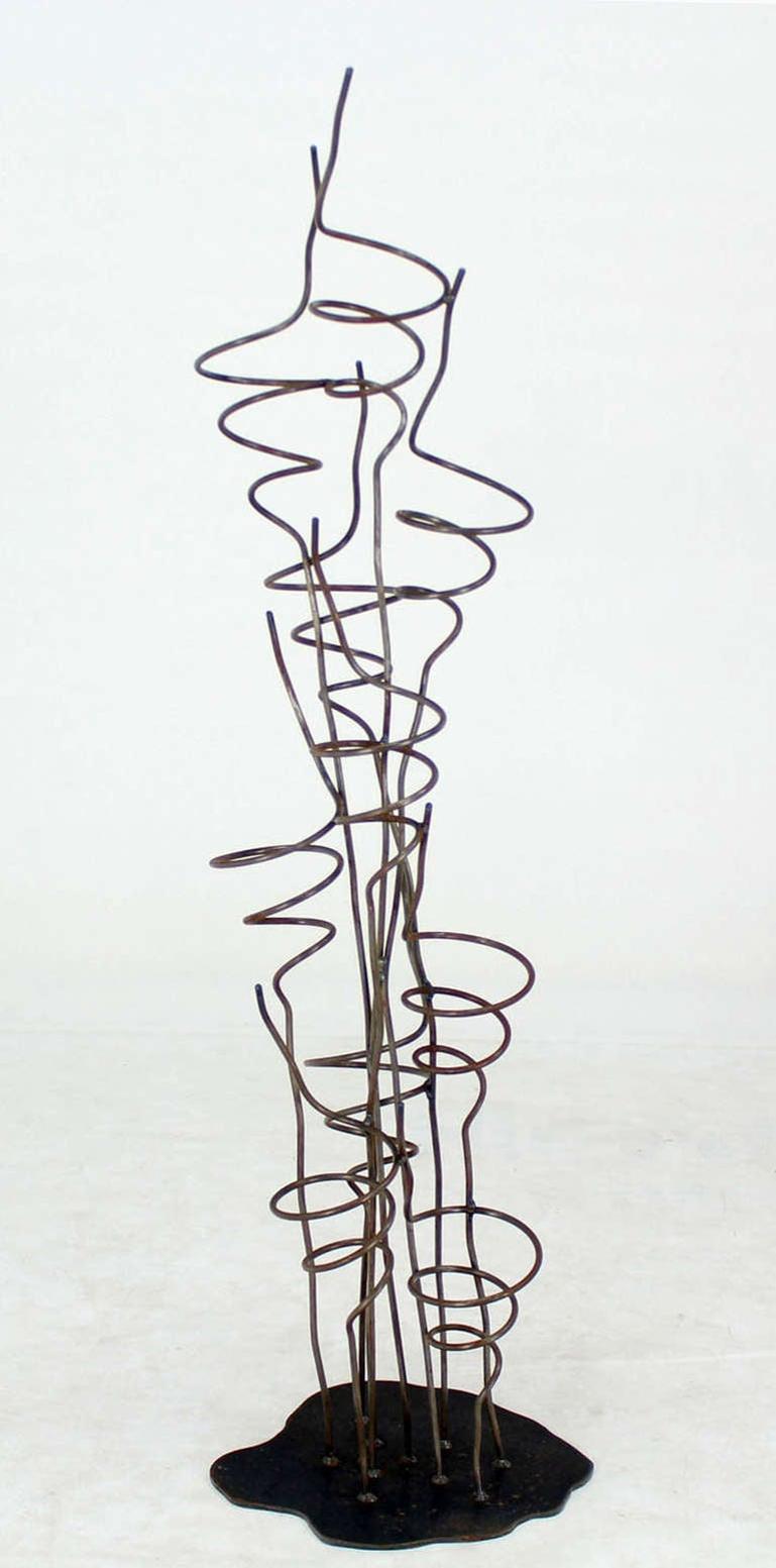 Wrought Iron Sculptural Wine Tree Rack