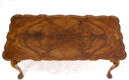 Vivid Burl Walnut Grain Italian Coffee Table