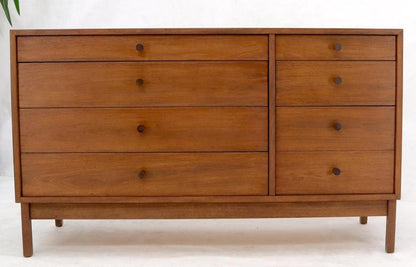 Mid-Century Modern Walnut 8 Drawers Long Dresser Credenza