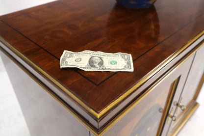 Painted Chinoiserie Two Doors Server Cabinet by Drexel