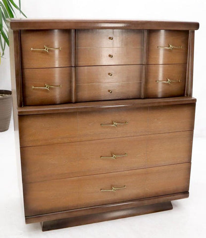 Mid-Century Modern Two-Tone High Chest Dresser Kent Coffey