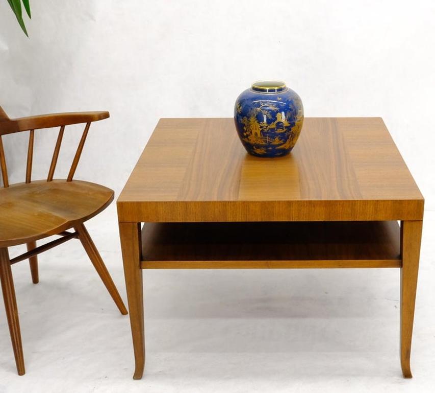 Gibbings for Widdicomb Square Two Tier Walnut End Center Coffee Table