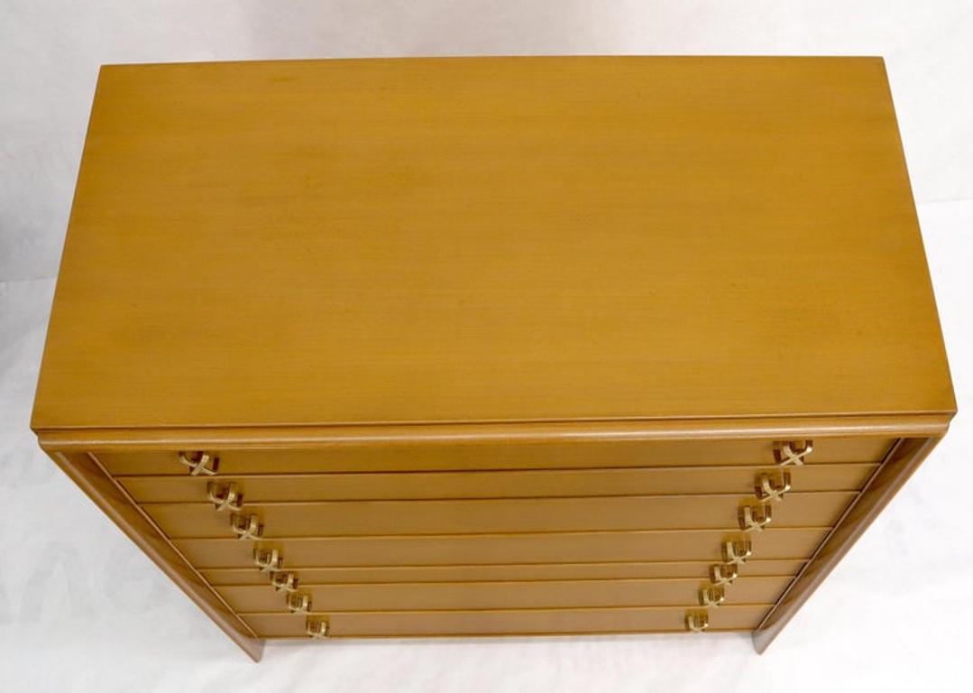 Paul Frankl X-Pulls Drawers High Chest Dresser