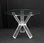 Lucite Four Chairs Table Dinette Set