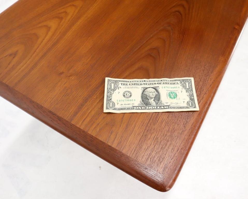 Danish Teak Mid-Century Modern Rectangular One Shelf Coffee Table