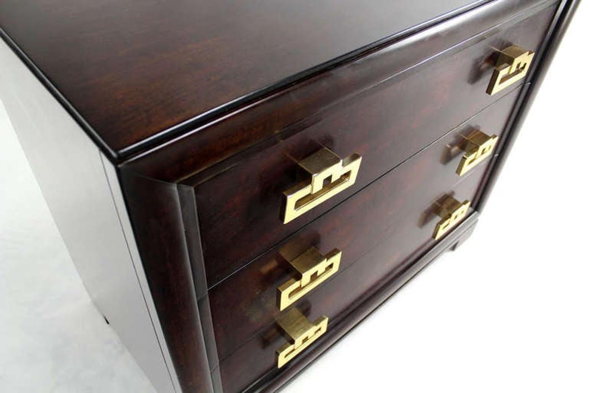 EstablishedLines Kittinger Mid Century Modern Heavy Solid Drop Pulls Bachelor 3 Drawer Chest MINT