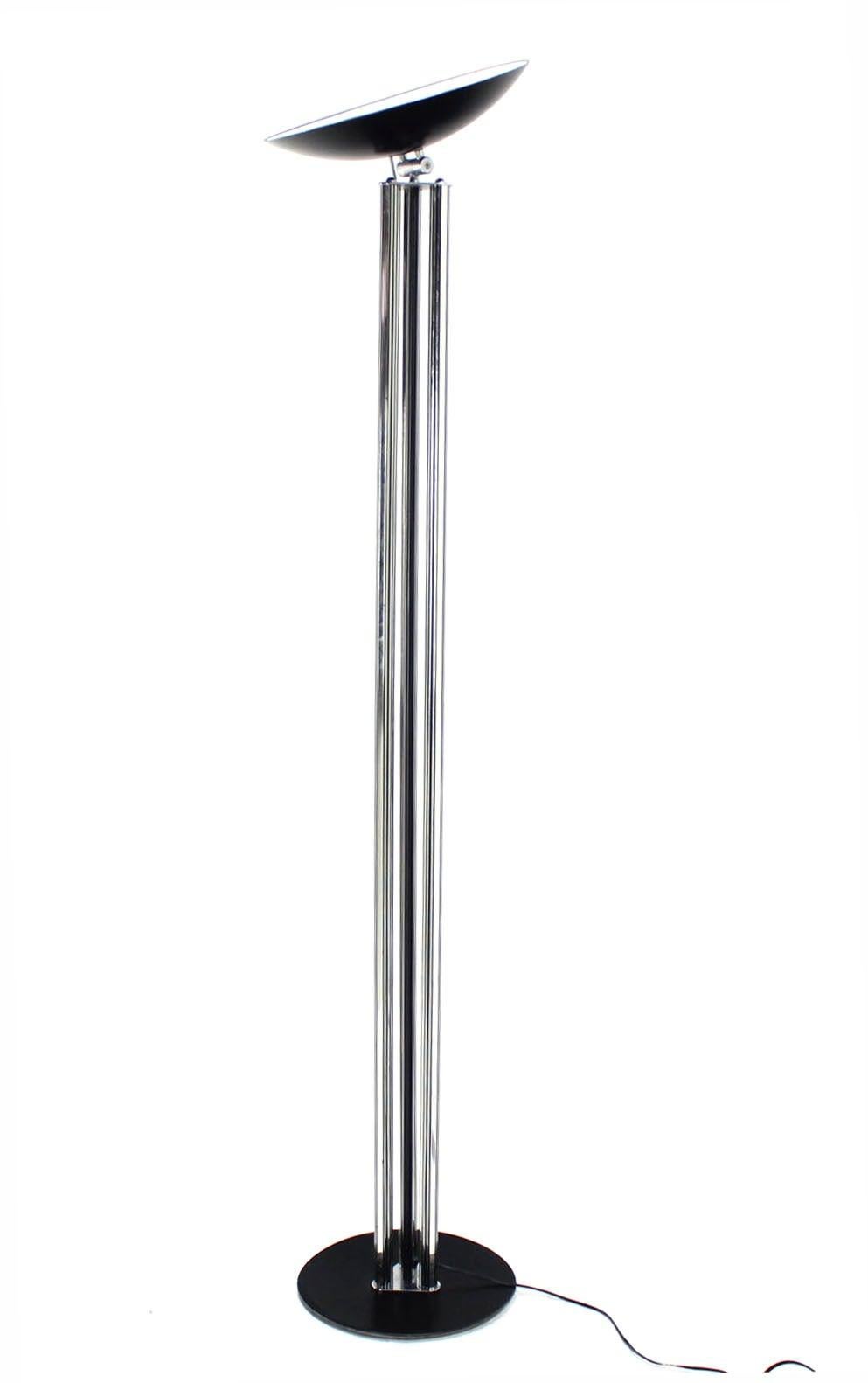 Adjustable Tilt Head Shade Mid Century Modern Floor Lamp with Dimmer MINT!