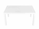 White Lacquer Raised Greek Key Ornament Top Coffee Table