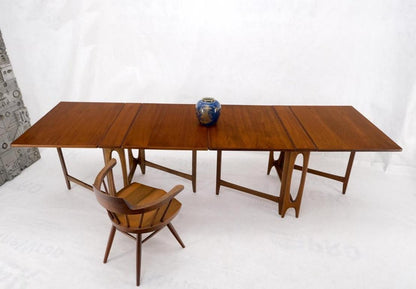 Teak Danish Mid-Century Modern Banquet Dining Gate Leg Maria Table 2pcs MINT!