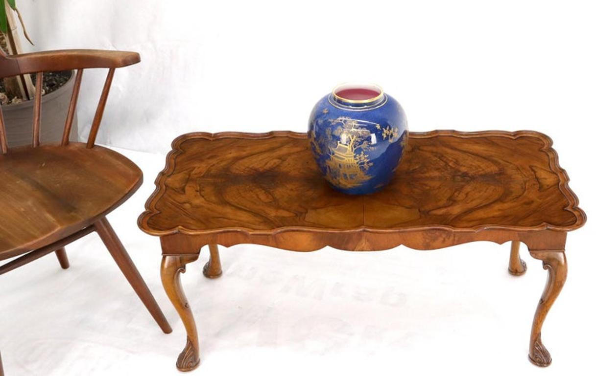 Vivid Burl Walnut Grain Italian Coffee Table