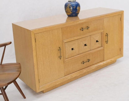 Cerused Oak Mid Century Credenza Sideboard Dresser Cabinet Buffet