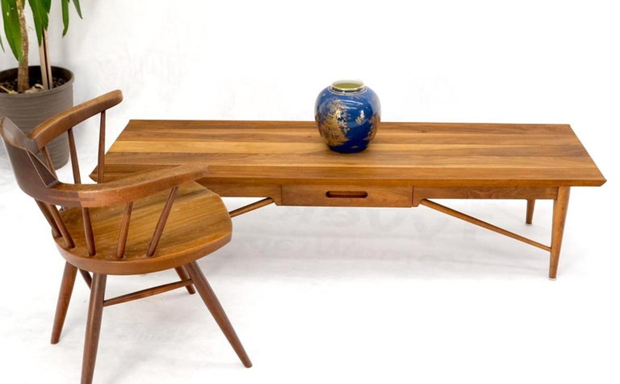Henredon Solid Walnut Bench Coffee Table