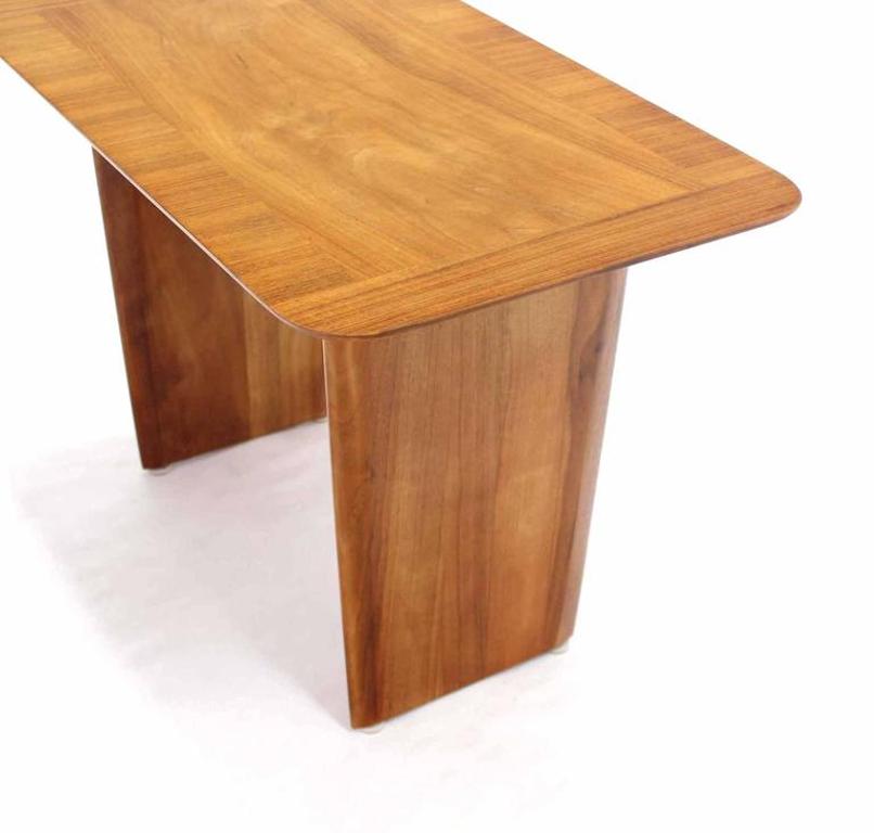 Widdicomb Banded Mid Century Modern Side Table Tapered Walnut Leg