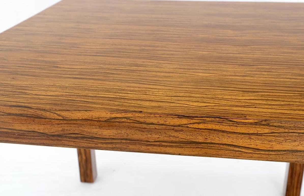 Dunbar Zebra Wood Square Side Lamp Occasional Coffee Table Stand Mint!