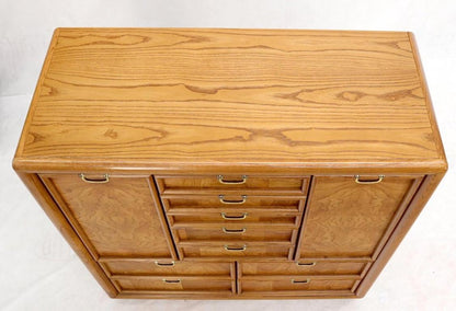 Broyhill Multidrawer Gentleman's Chest Dresser w/ Two Doors Compartments