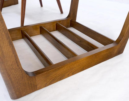 Pair of Mid-Century Modern Walnut End Side Tables w/ Shelf MINT!