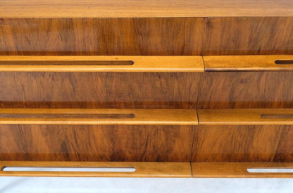 Edmond Spence Lacquered Walnut 6 Drawers Long Dresser Cabinet Credenza Mint!