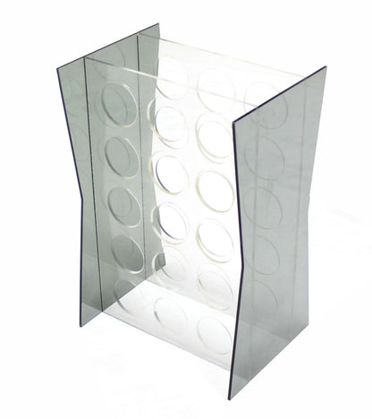 Set of Three Lucite Wine Racks or Stands