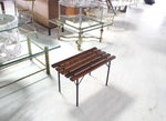 Small Slat Rosewood Bench