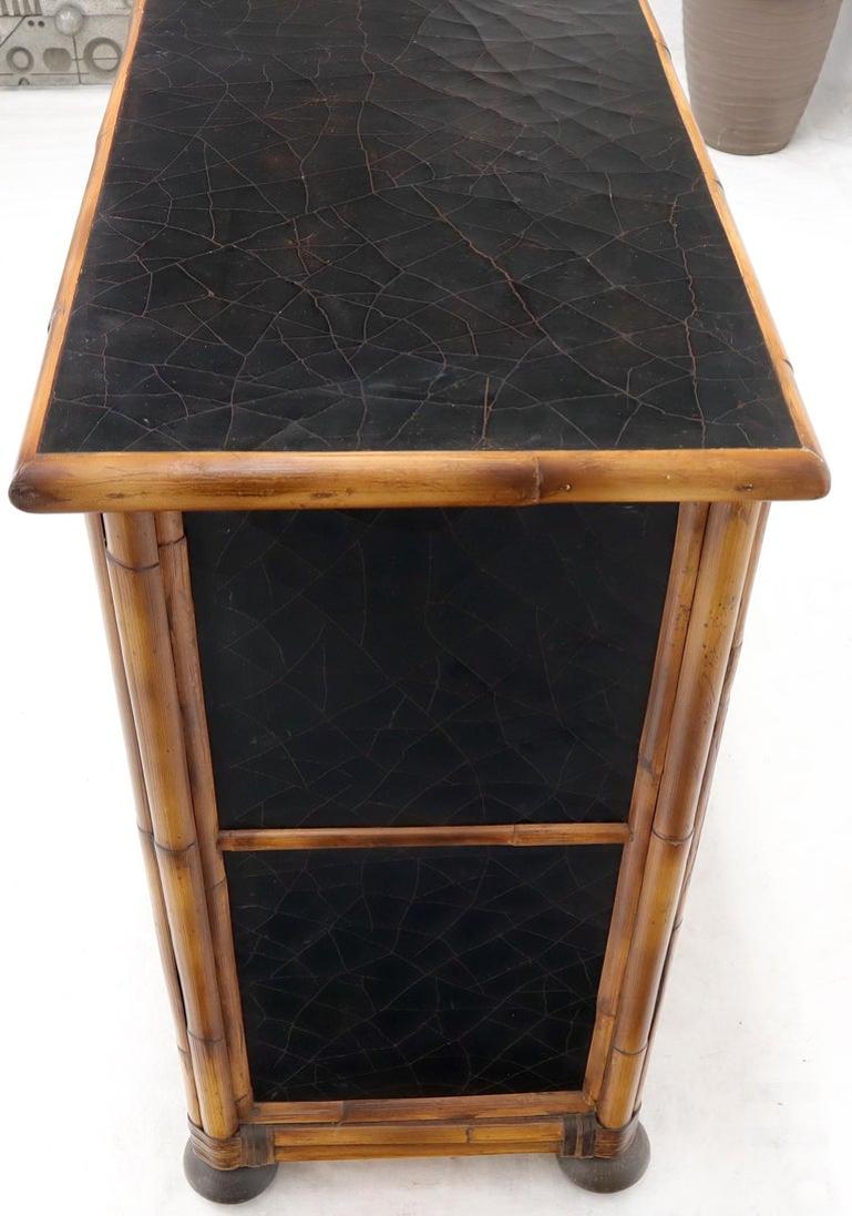 Rattan 7 Drawer Bachelor Chest of Drawers by Baker
