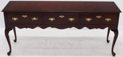 Kindel Mahogany Queen Anne 3-Drawer Sideboard