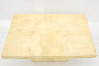 Lacquered Parchment Goat Skin Dining Conference Table