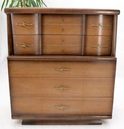 Mid-Century Modern Two-Tone High Chest Dresser Kent Coffey