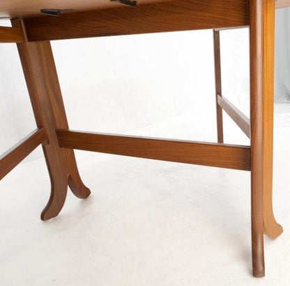 Danish Teak Mid-Century Modern Drop Leaf Gate Leg Dining Table