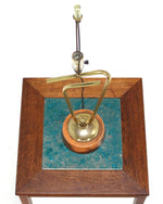 Sculptural Brass Table Lamp Fontana Arte era.
