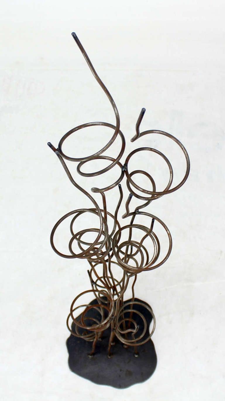 Wrought Iron Sculptural Wine Tree Rack