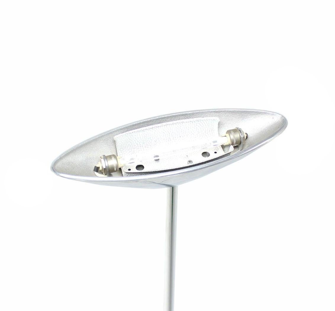 Mid Century Modern Thin Profile Elegant Estiluz Hallogen Floor Lamp Torchere
