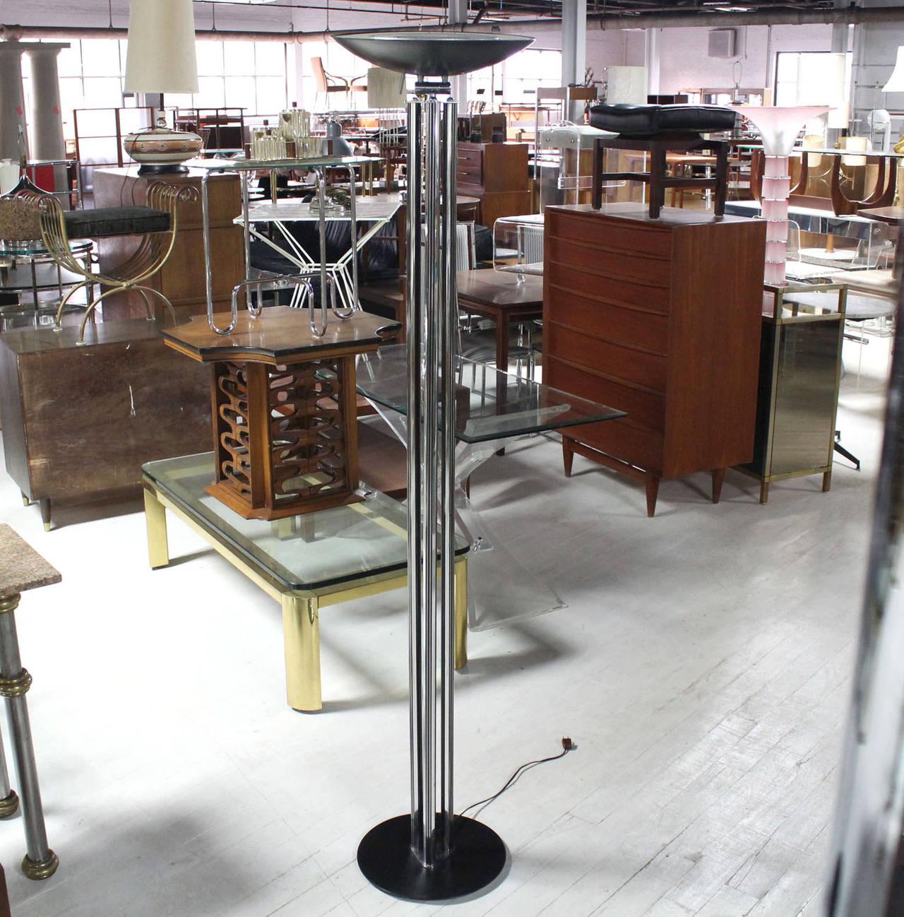 Adjustable Tilt Head Shade Mid Century Modern Floor Lamp with Dimmer MINT!