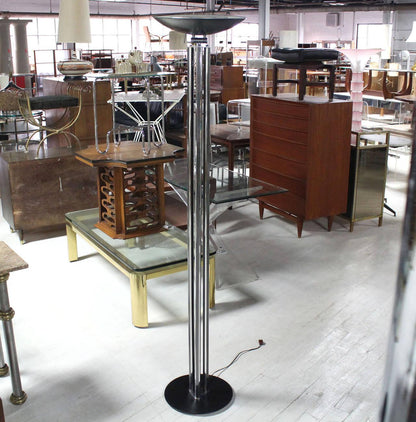 Adjustable Tilt Head Shade Mid Century Modern Floor Lamp with Dimmer MINT!
