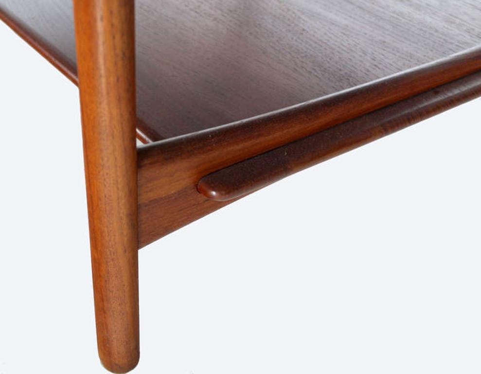 EstablishedLines John Stuart Danish Mid Century Modern Solid Teak Drop Leaf Coffee Center Table