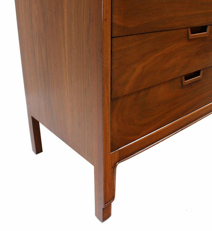 Mid Century Modern John Stuart Book Matched Walnut 8 Drawer Double Dresser MINT!