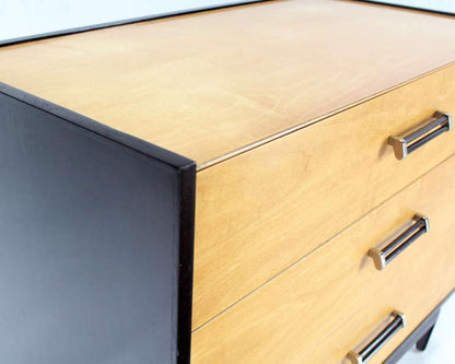 Two-Tone Mid Century Modern 3 Drawers Bachelor Chest Dresser MINT!