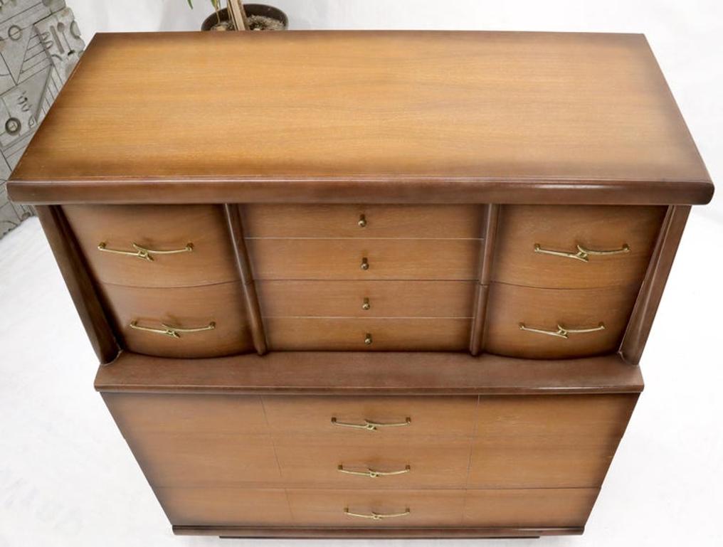 Mid-Century Modern Two-Tone High Chest Dresser Kent Coffey