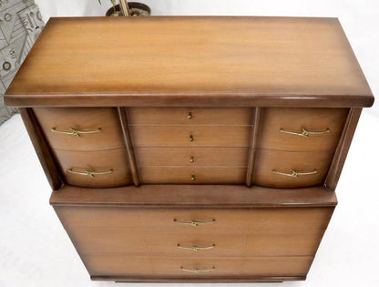 Mid-Century Modern Two-Tone High Chest Dresser Kent Coffey