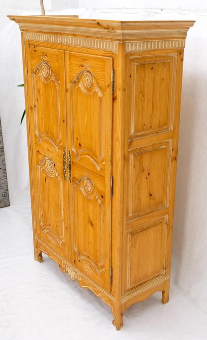 Country French Pine Wardrobe Storage Cabinet