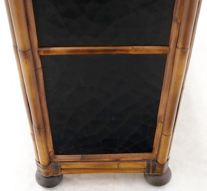 Rattan 7 Drawer Bachelor Chest of Drawers by Baker