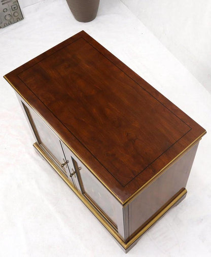 Painted Chinoiserie Two Doors Server Cabinet by Drexel