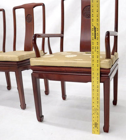 Set of 8 Solid Rosewood High Quality Chinese Asian Dining Room Chairs