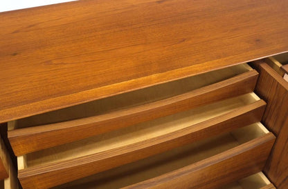 Danish Teak Mid-Century Modern 13 Drawers Long Credenza Dresser Sideboard MINT!
