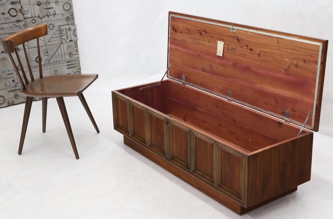 Walnut Cedar Lined Mid-Century Modern Hope Chest by Lane