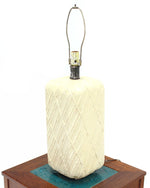 Faux Bamboo Decorated Pattern Table Lamp