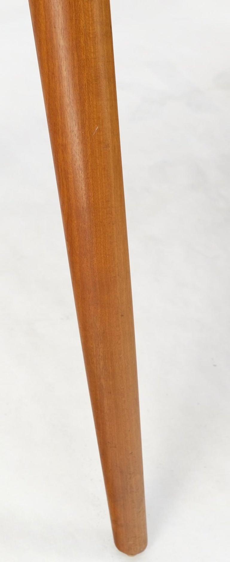 George Nakashima Turned Wood Dowel Shape Leg Single Pedestal Small Desk Mint