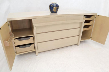 White Pickle Lacquer Finish Sculptural Dresser